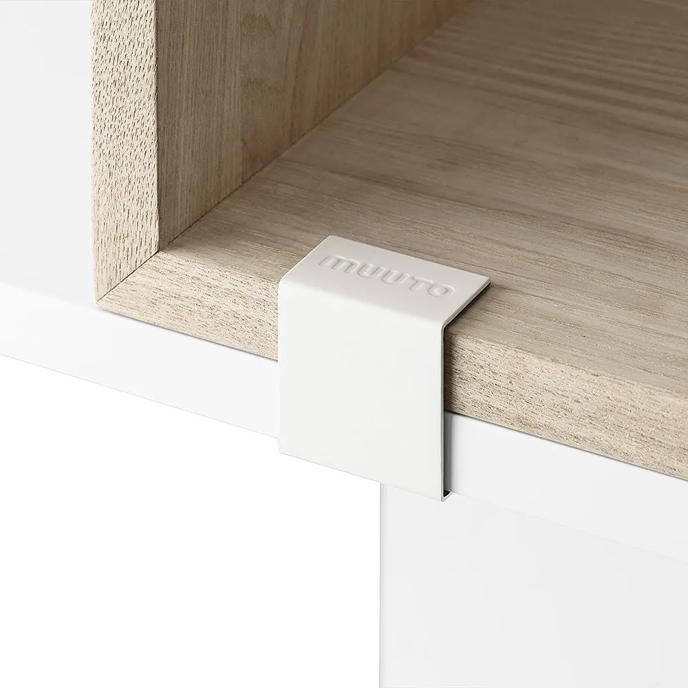 muuto | stacked storage system | bedside table config 2 | white