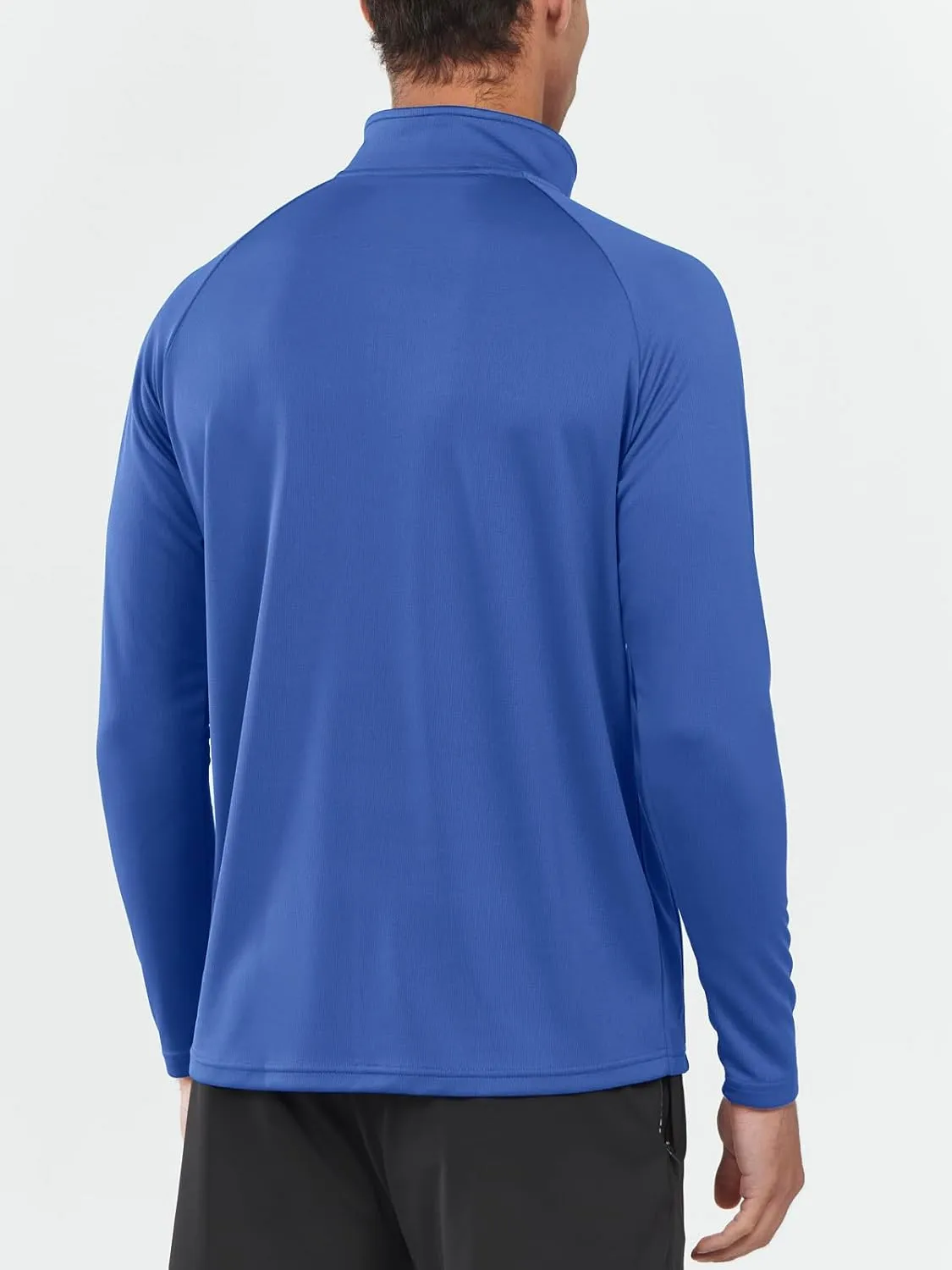 NORTHYARD Men's Running Shirt Long Sleeve Quarter Zip Pullover Moisture Wicking Quick Dry Athletic Workout Shirts
