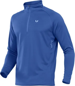 NORTHYARD Men's Running Shirt Long Sleeve Quarter Zip Pullover Moisture Wicking Quick Dry Athletic Workout Shirts