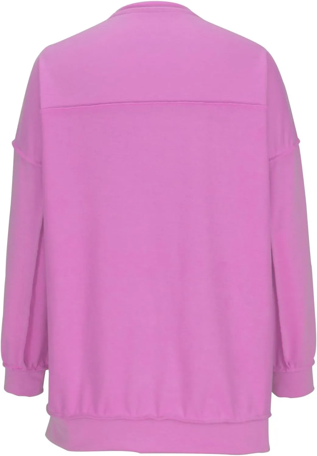 Oversized Sweatshirts for Women Loose Fit Button Henley Neck Pullover Casual Solid Pullover Long Sleeve Tunic Top