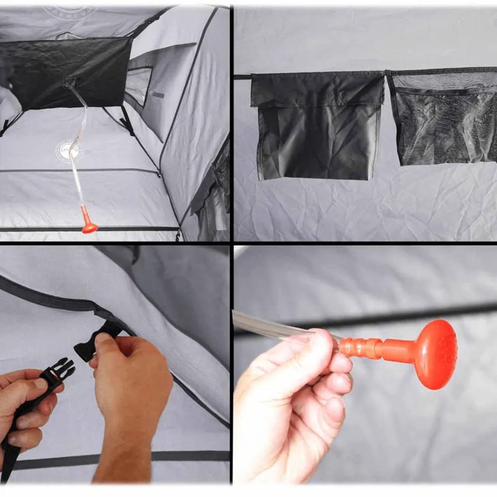 OVS Portable Privacy Room with Shower, Retractable Floor and Amenity Pouches and More – Quick Set Up