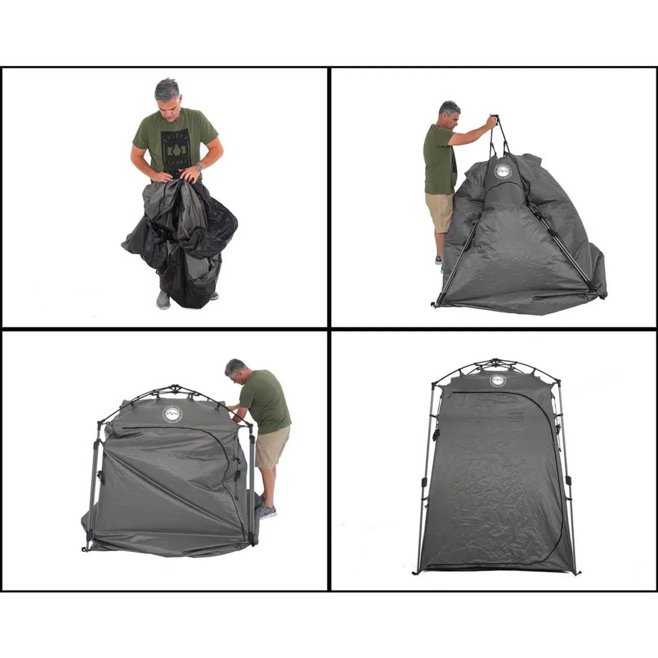 OVS Portable Privacy Room with Shower, Retractable Floor and Amenity Pouches and More – Quick Set Up