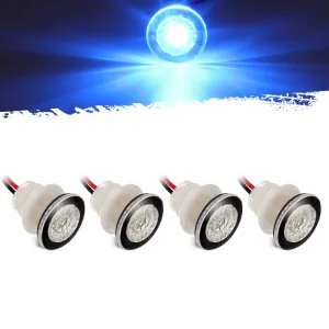 Partsam Blue Outdoor Path Garden Yard Stair LED Deck Step Lights