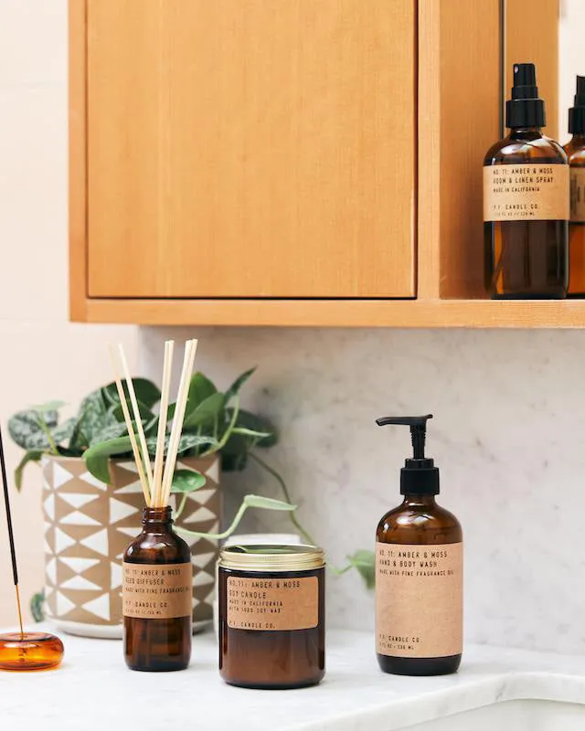 P.F. Candle Co. Reed Diffuser - Amber & Moss