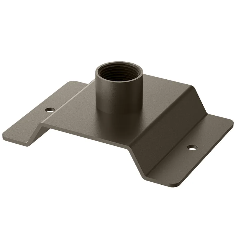 Post Disk Light With 3/4" Pipe Mount bracket, 9000 Lumens, 18W/30W/45W/60W Selectable, 120-277V, CCT Selectable 3000K/4000K/5000K, Bronze Finish