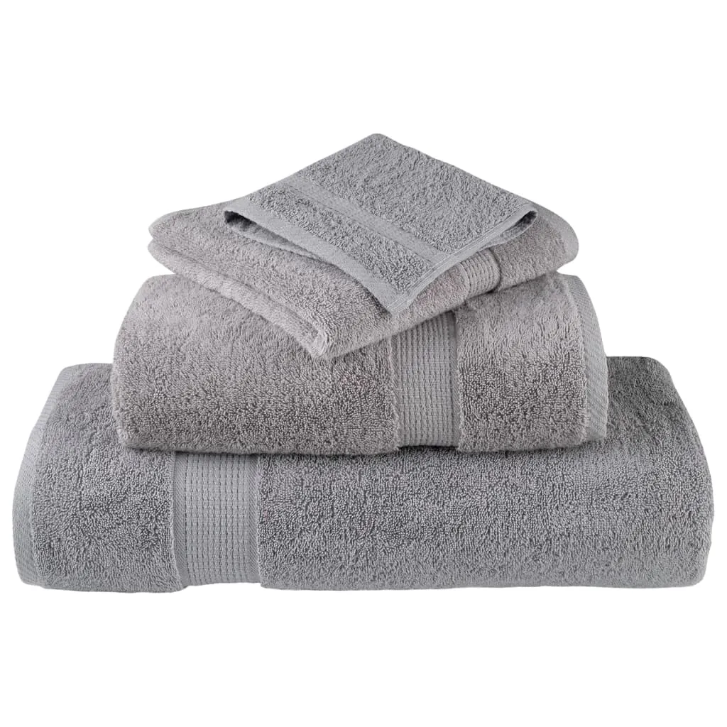 Premium Shower Towels SOLUND 4pcs Grey 70x140cm 600gsm