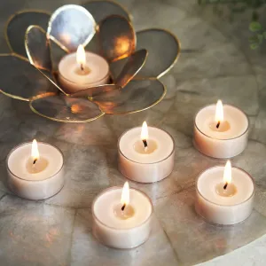 Pure Home and Living Set of 24 Beige Lavender and Chamomile Tea Lights