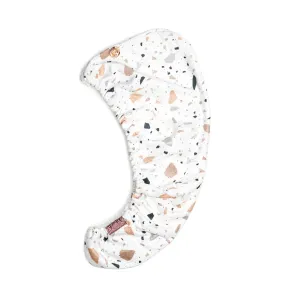 Quick Dry Hair Towel - White Terrazzo