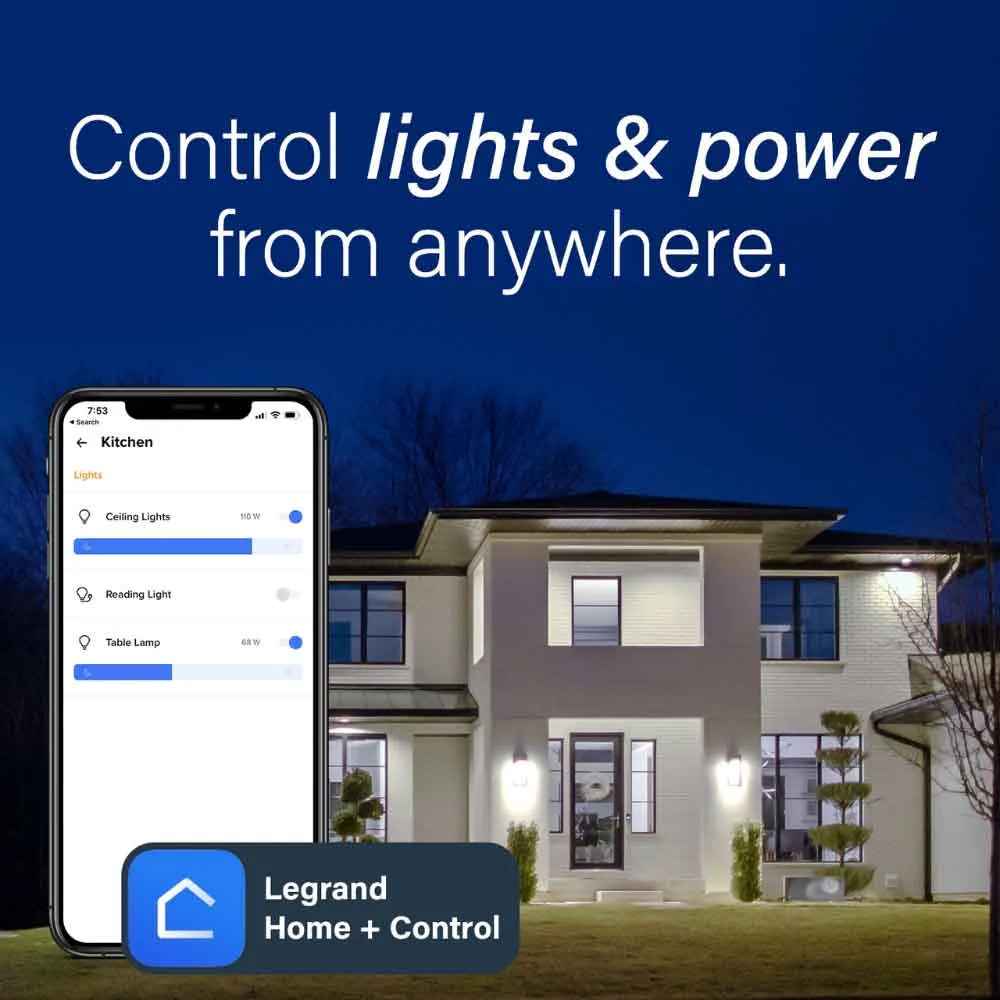 radiant Netatmo Tru-Universal Smart Dimmer, Single Pole, 3-Way, Nickel