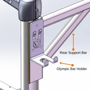 Rear Support Anchor Bar for SoloStrength Freestanding Training Stations