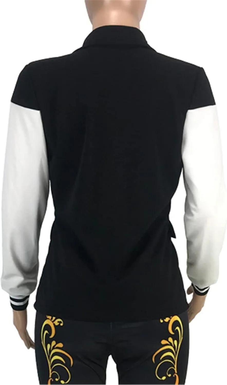 Recious Womens Long Sleeve Lapel Deep V Neck Paneled Double Breasted Blazer Coat Jackets