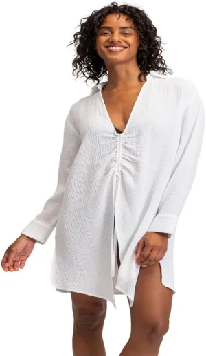 Roxy Women's Summer Casual Sundress Cover-up, Sleeveless Mini Dress for Beach, Pool, and Resort Wear