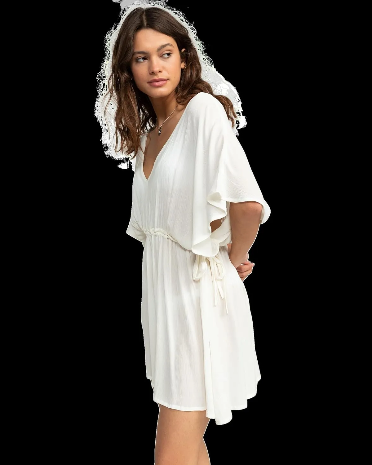 Roxy Women's Summer Casual Sundress Cover-up, Sleeveless Mini Dress for Beach, Pool, and Resort Wear