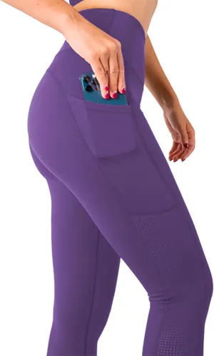 SEEMLY High Waisted Leggings with Pockets for Tummy Control | Breathable Yoga Pants Pack of 01