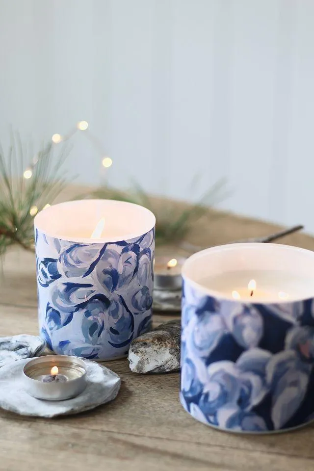 Silver Shells / 3-Wick Candle