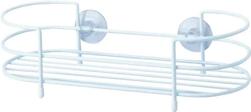 Simple Spaces SS-SC-29-PE-3L Shower Caddy, 1-Shelf, Steel, 11-5/8 in OAW, 3-1/8 in OAH, 4-1/2 in OAD, 10 lb :EA: QUANTITY: 1