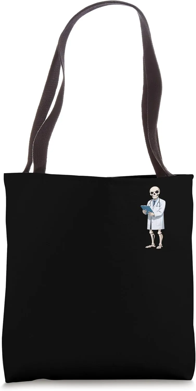 Skeleton Doctor Halloween Doctor Minimalist Tote Bag