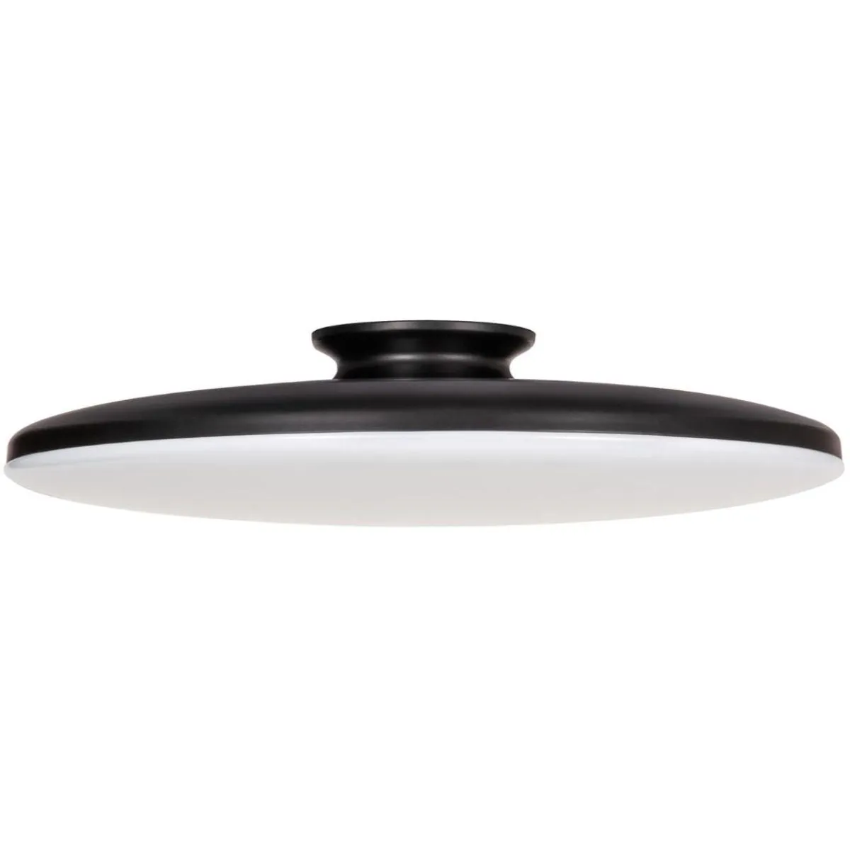 Skye 19 in. LED Semi Flush Mount Light Selectable CCT Black finish