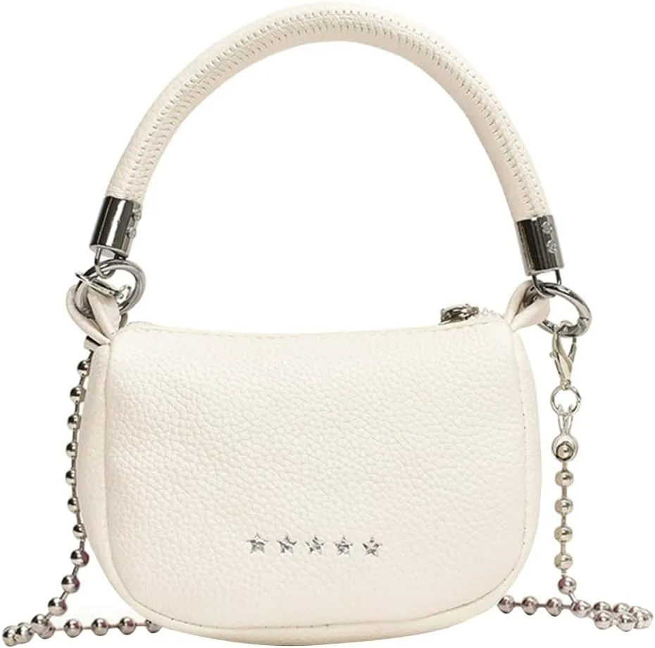 Small Handbag,Minimalist Retro Saddle Bag Chain Shoulder Bag, Casual Crossbody Bag Purse Wallet for Women Girl