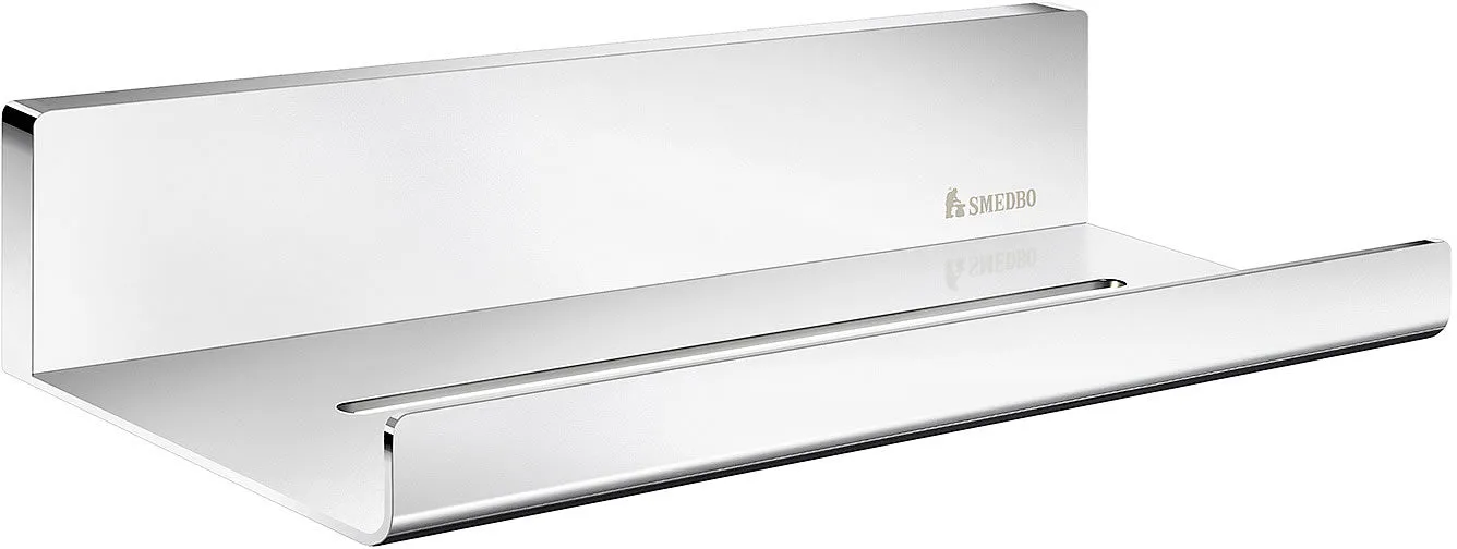 SMEDBO Sideline Collection Shower Shelf, Polished Chrome or Matte Black