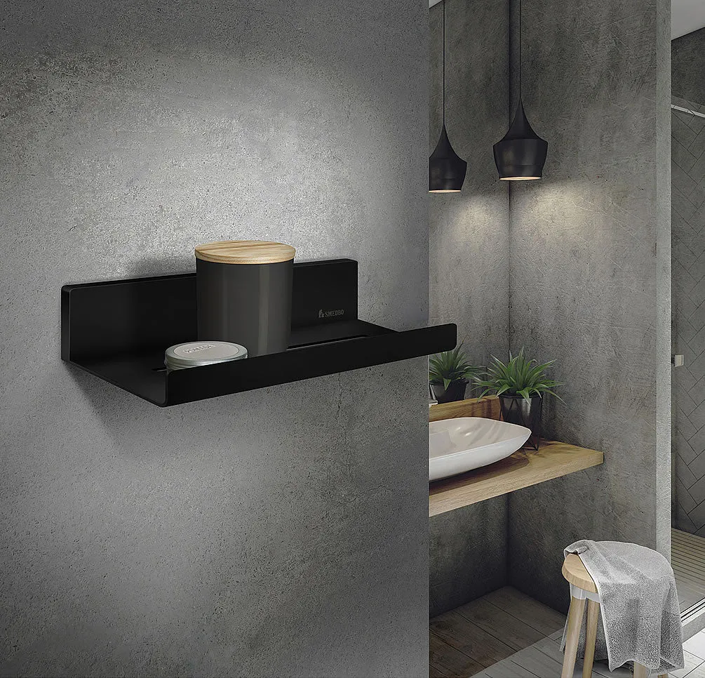 SMEDBO Sideline Collection Shower Shelf, Polished Chrome or Matte Black