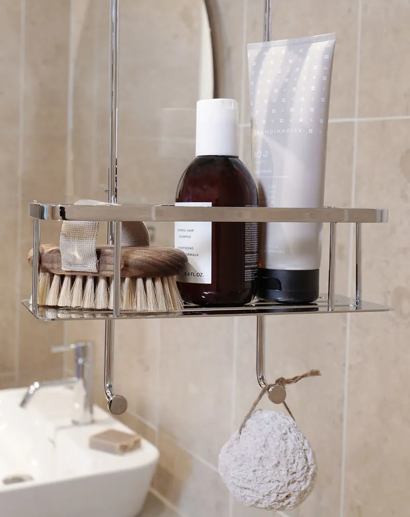 SMEDBO Sideline Collection Solid Brass Hanging Double Shower Basket