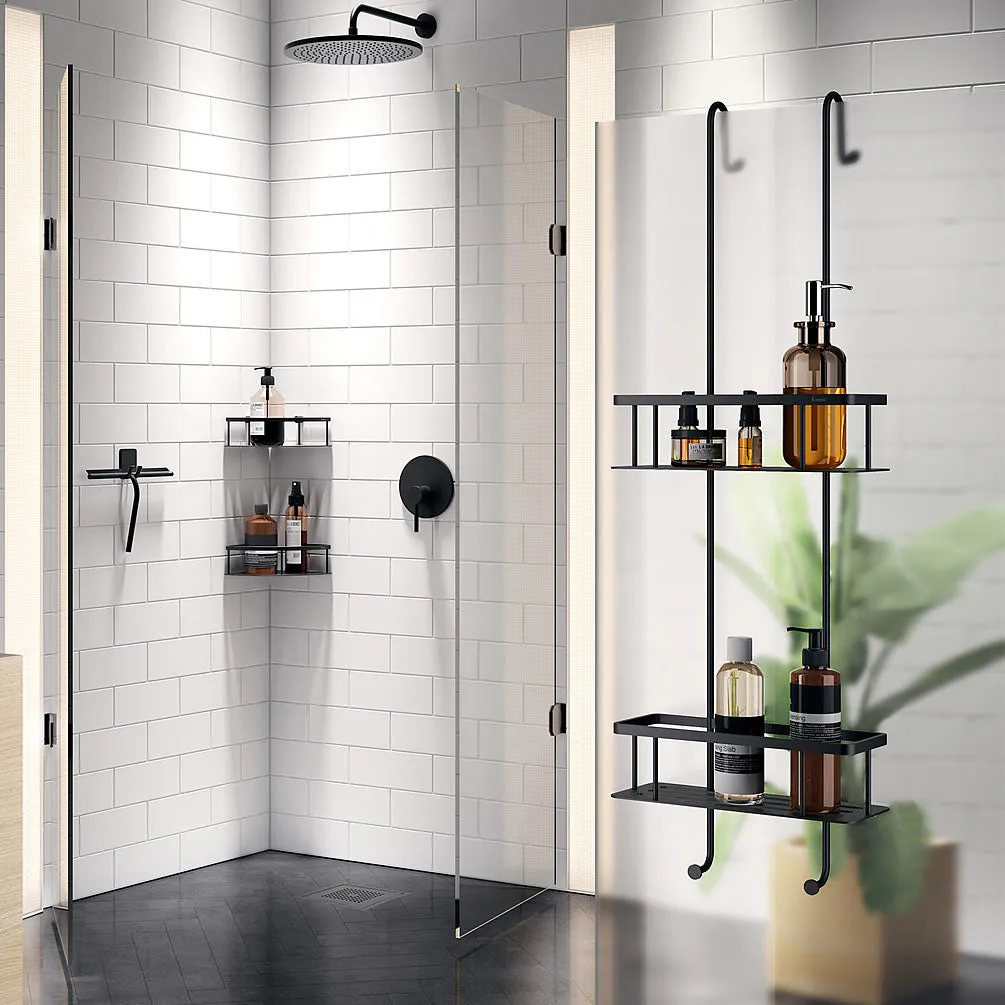 SMEDBO Sideline Collection Solid Brass Hanging Double Shower Basket
