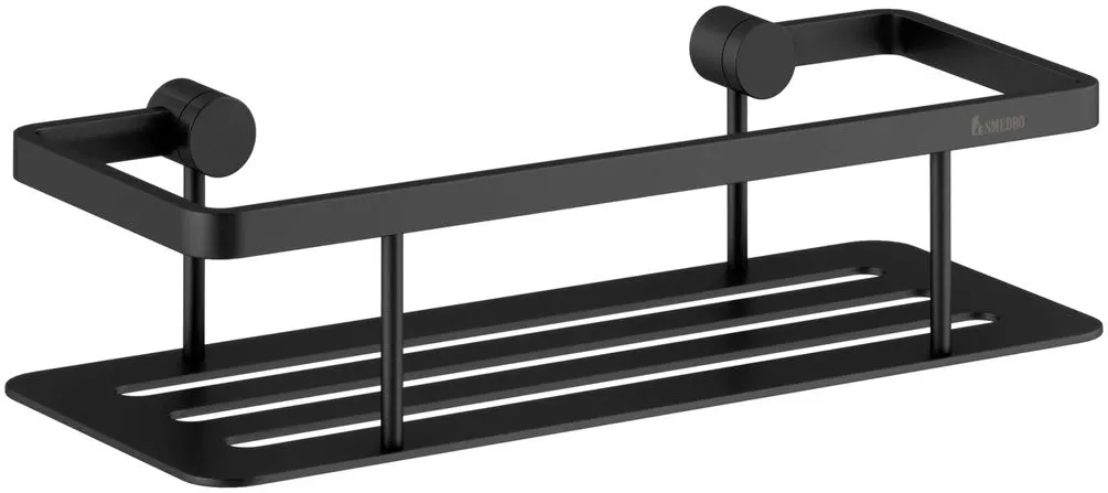 SMEDBO Sideline Collection Solid Brass Shower Basket, Matte Black or Matte White
