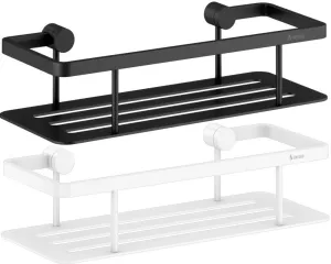 SMEDBO Sideline Collection Solid Brass Shower Basket, Matte Black or Matte White