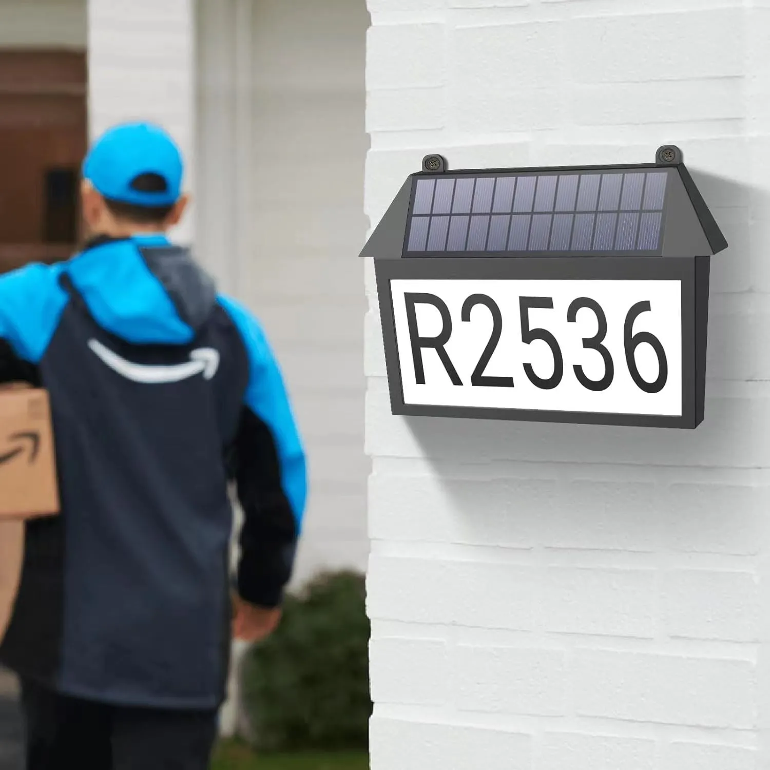 Solar House Number Lights – Waterproof LED Outdoor Doorplate Lighting for Gardens and Patios