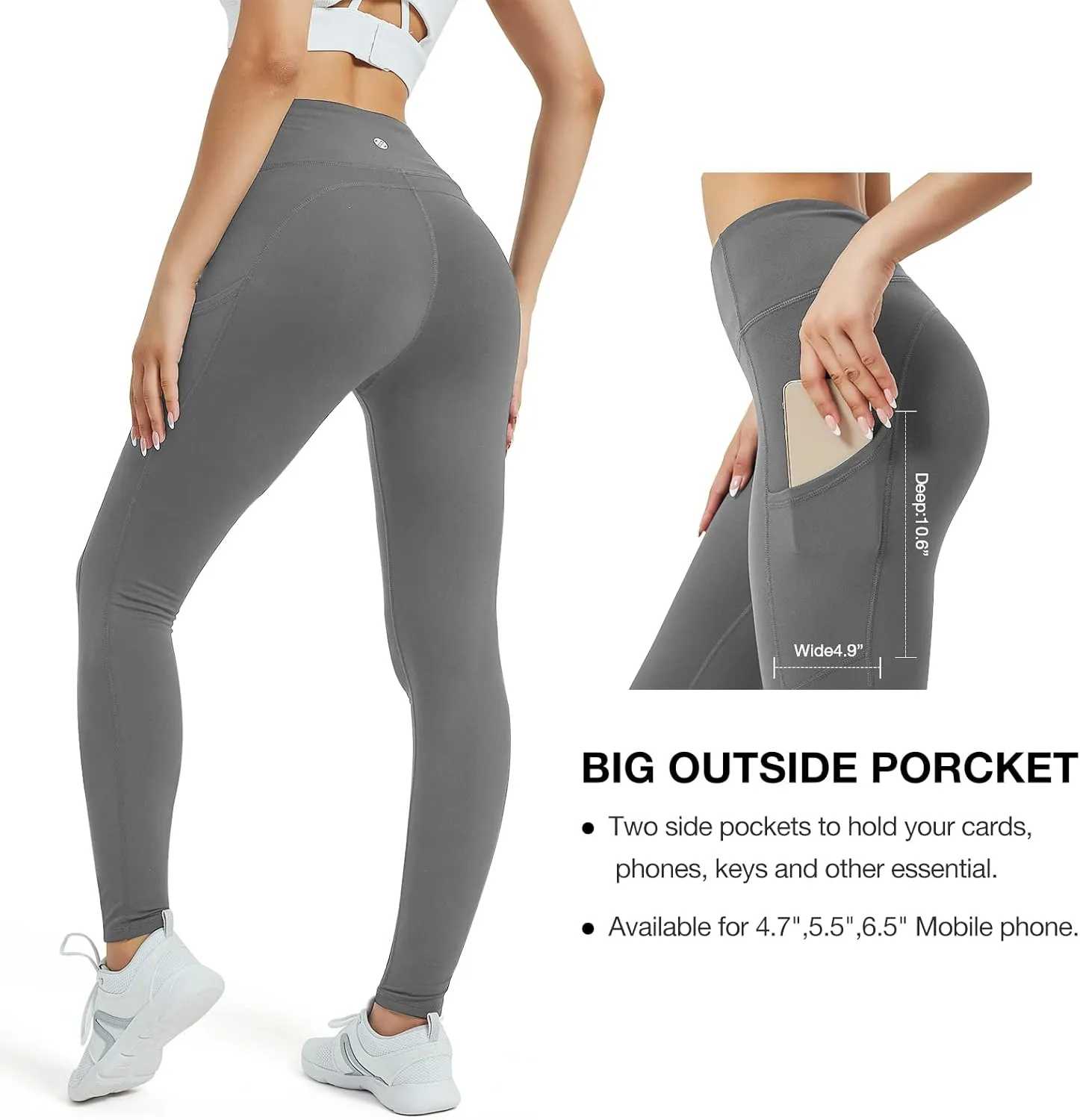 SP3LOPS Fleece Lined Leggings Women,Waterproof Winter Thermal Leggings for Women, Thick Warm Lined Yoga Pant Pockets