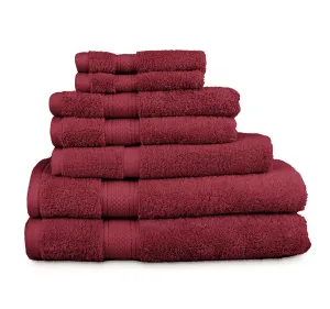 St Regis 7 Piece 600GSM Cotton Towel Set Berry