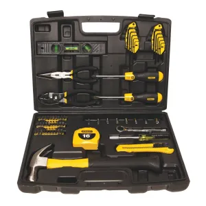 Stanley 94-248 Ergonomically Designed Storage Homeowner's Tool Kit, (65-Piece)