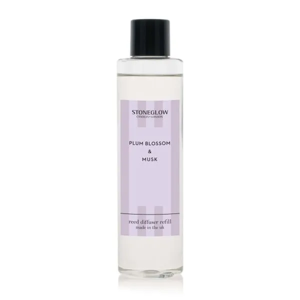 Stoneglow Plum Blossom and Musk Reed Diffuser Refill (200ml)