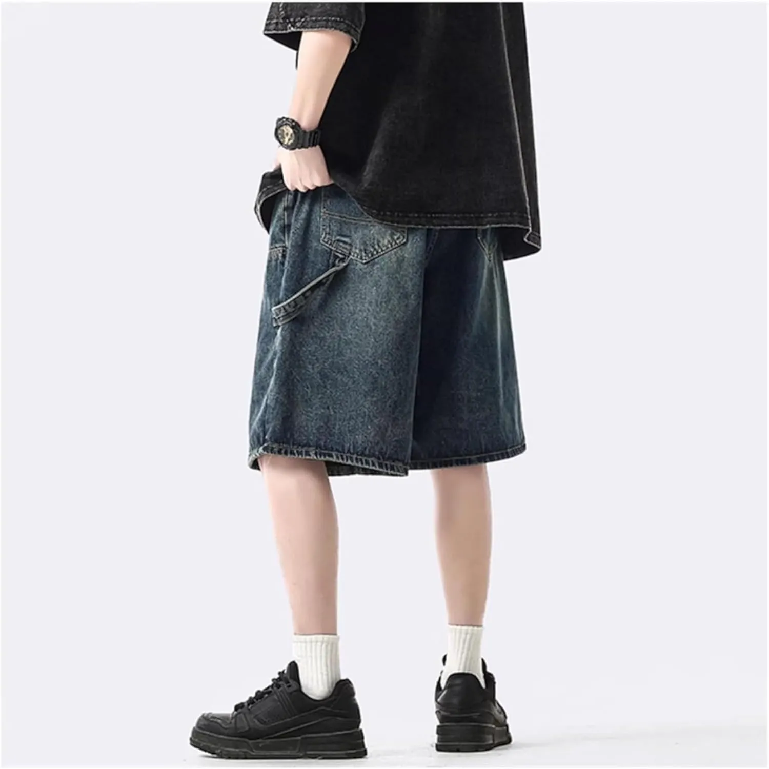 Streetwear Baggy Jorts Summer Y2K Vintage Acid Wash Jean Shorts Fashion