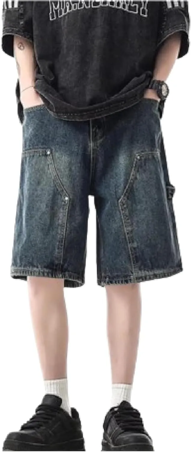 Streetwear Baggy Jorts Summer Y2K Vintage Acid Wash Jean Shorts Fashion