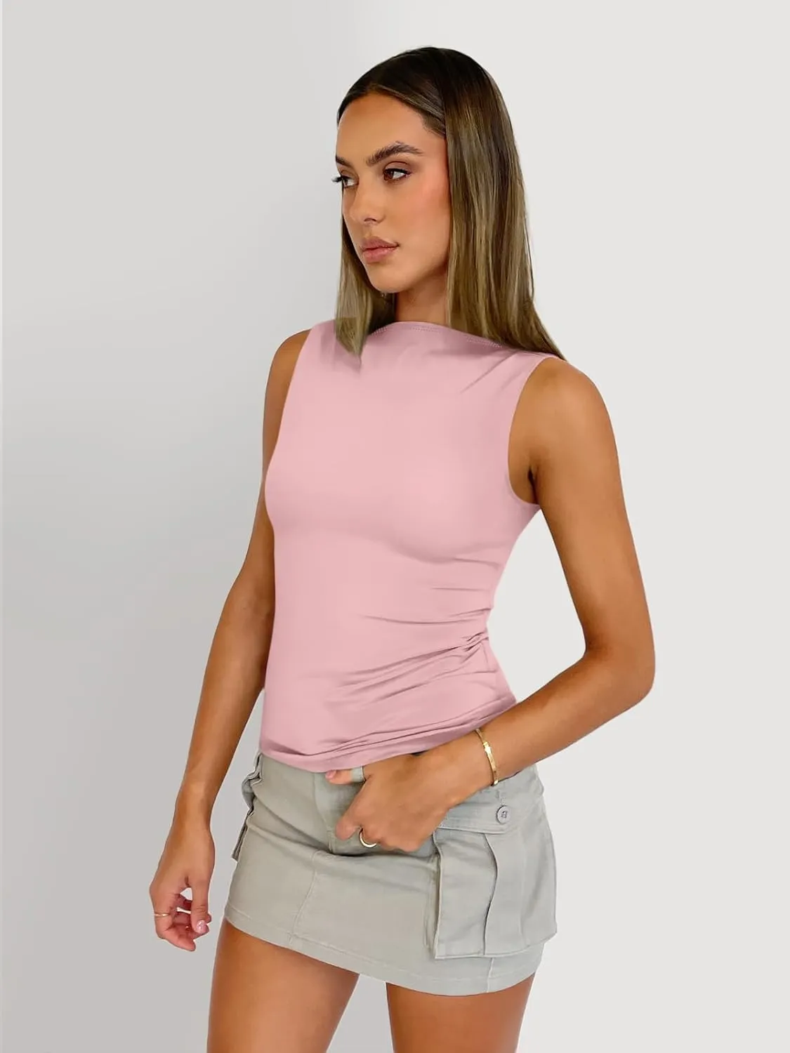 SUNBS 3 Pack Women Tank Tops 2025 Summer Going Out Y2K Sleeveless Cute Clothes Casual Basic Tube Shirts Fashion Beach Outfits