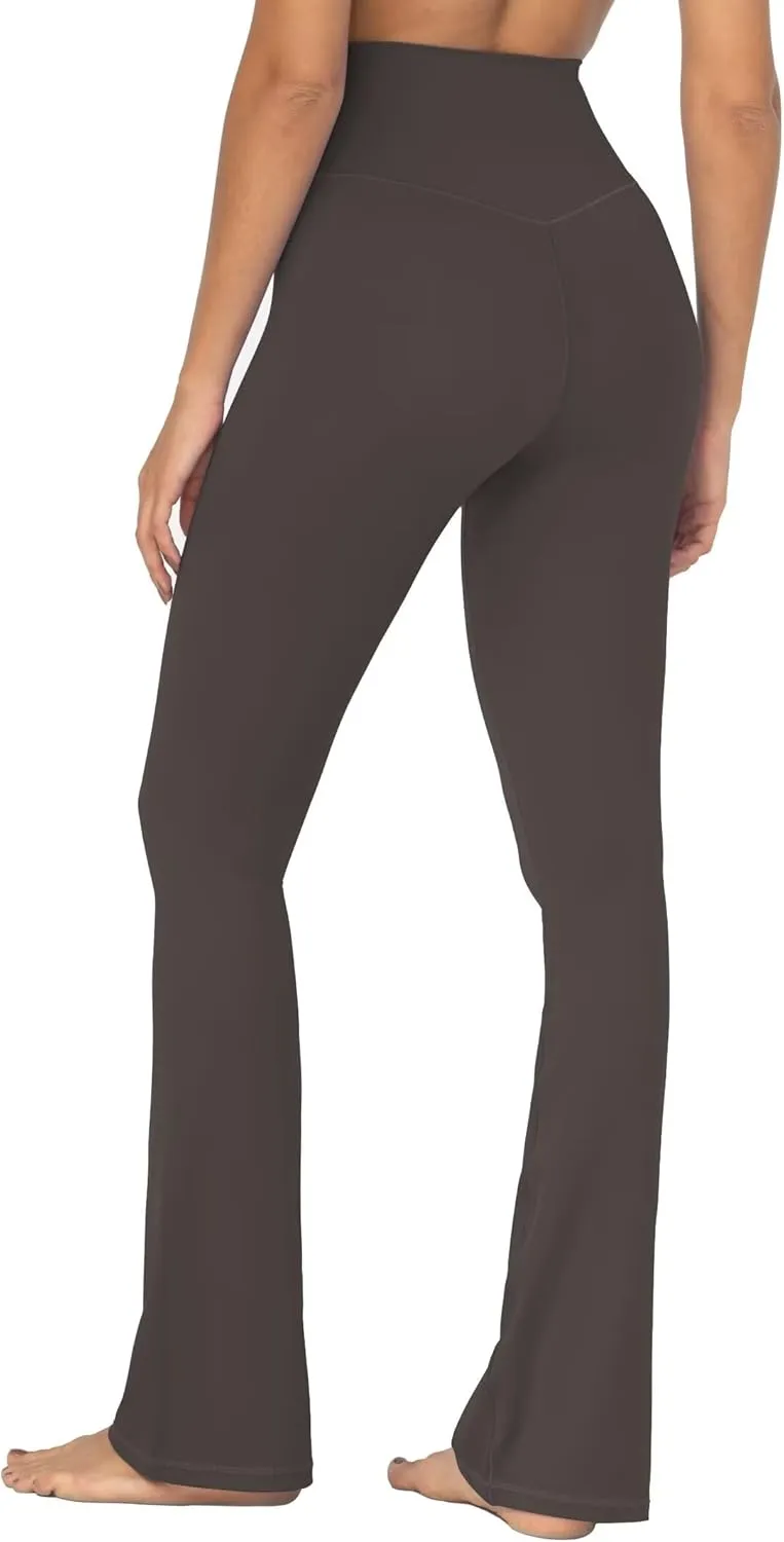 Sunzel High Waisted Mini Flare Leggings for Women, Workout Bootcut Flared Yoga Pants with Tummy Control for Casual Gym