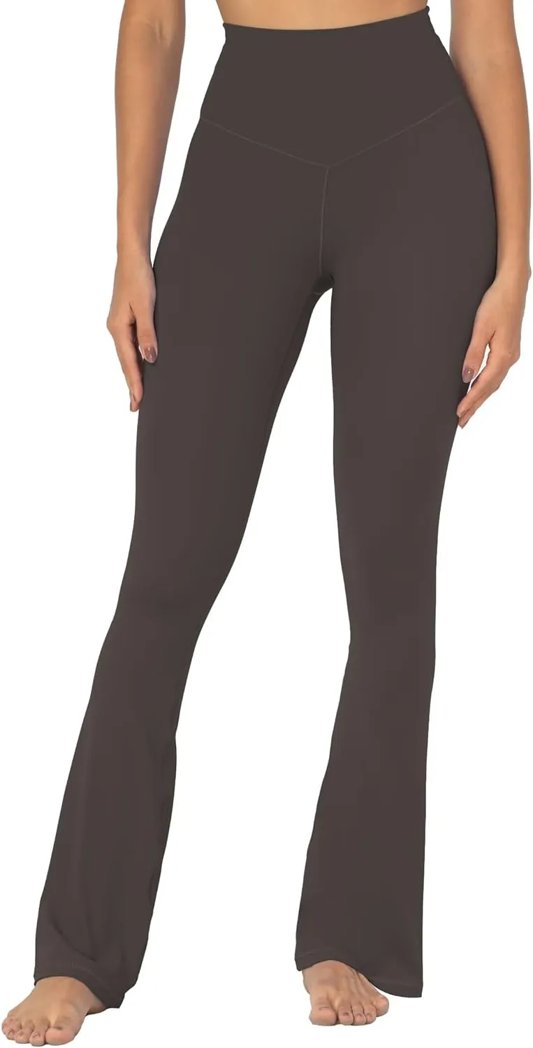 Sunzel High Waisted Mini Flare Leggings for Women, Workout Bootcut Flared Yoga Pants with Tummy Control for Casual Gym