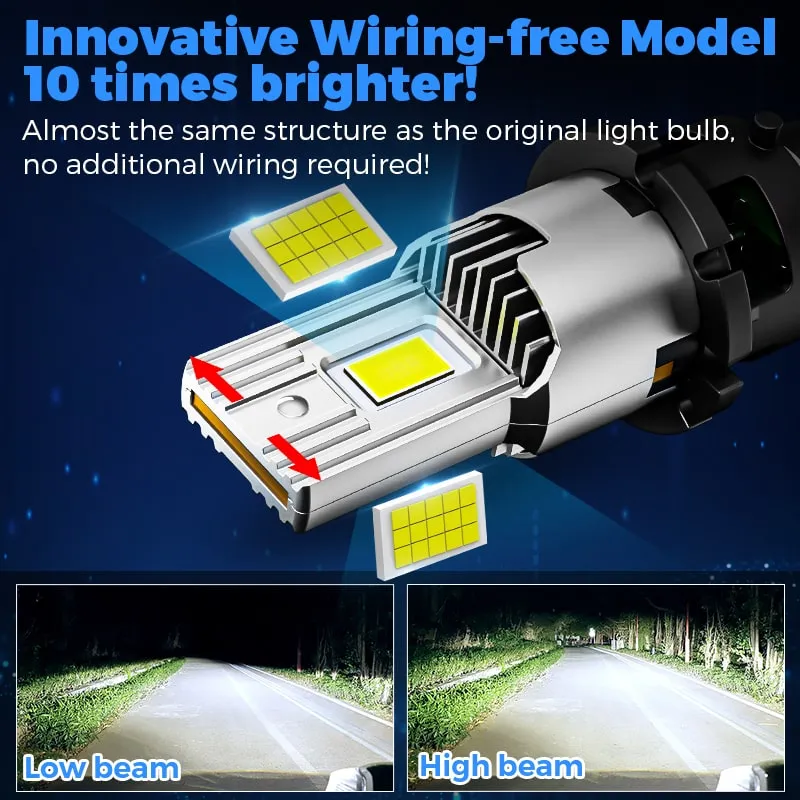 SUPAREE D2S D2R LED Bulbs 35W 6500K White for Headlights
