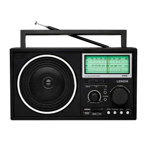 Super Radio with Antenna (Black) Battery Operated w/ Bandwidth 540-1710