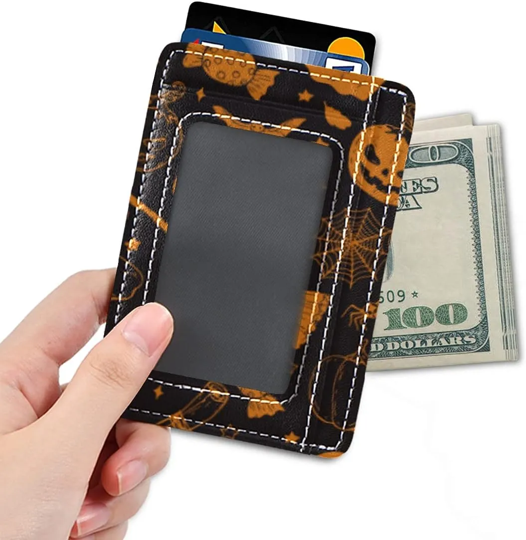 susiyo Slim Minimalist Wallets Rfid Blocking Card Wallets PU Leather Front Pocket Wallets for Men and Women