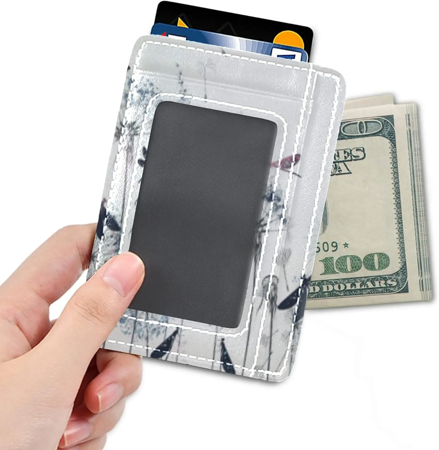 susiyo Slim Minimalist Wallets Rfid Blocking Card Wallets PU Leather Front Pocket Wallets for Men and Women