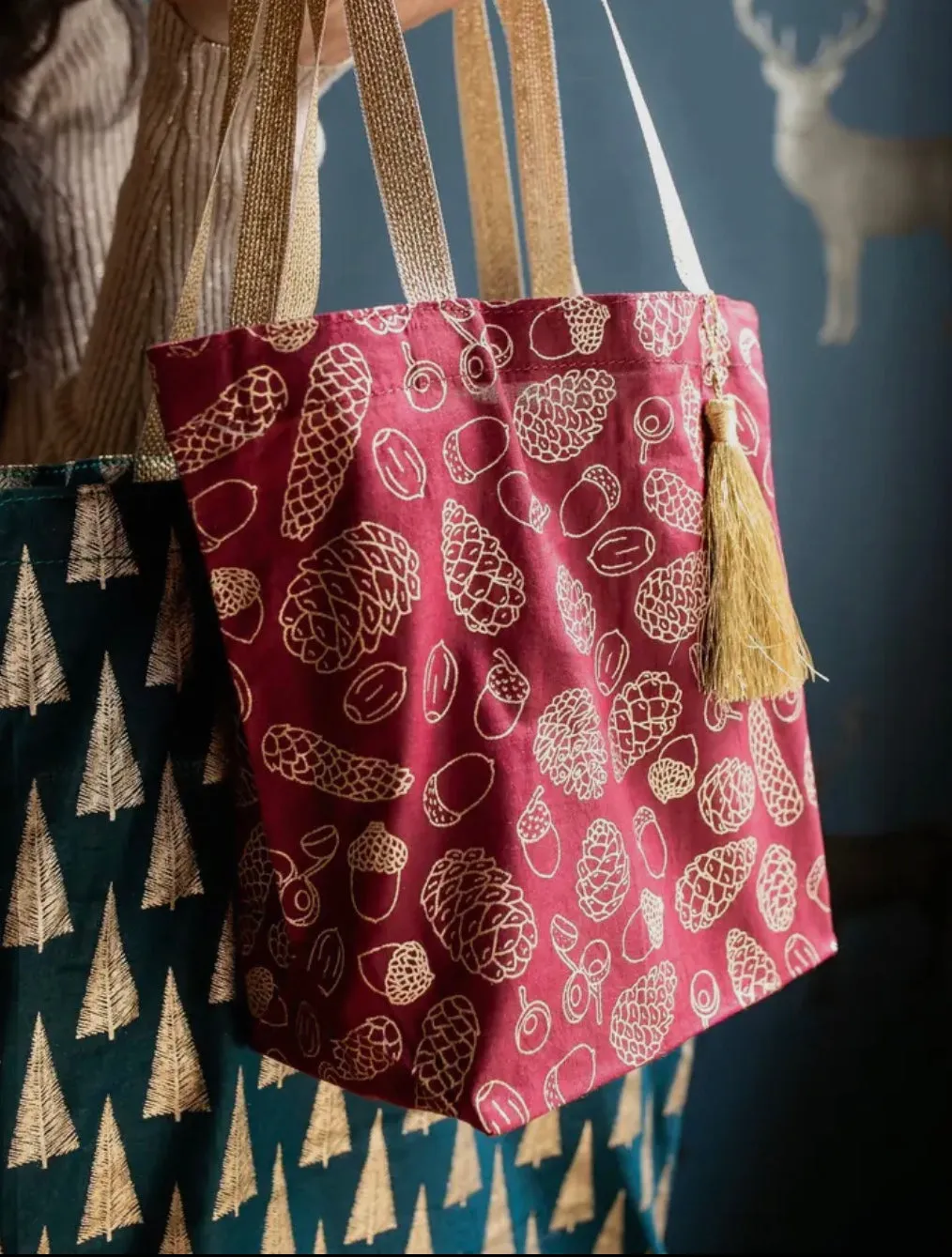 Sustainable Gift Wrap - Large Tote Bags