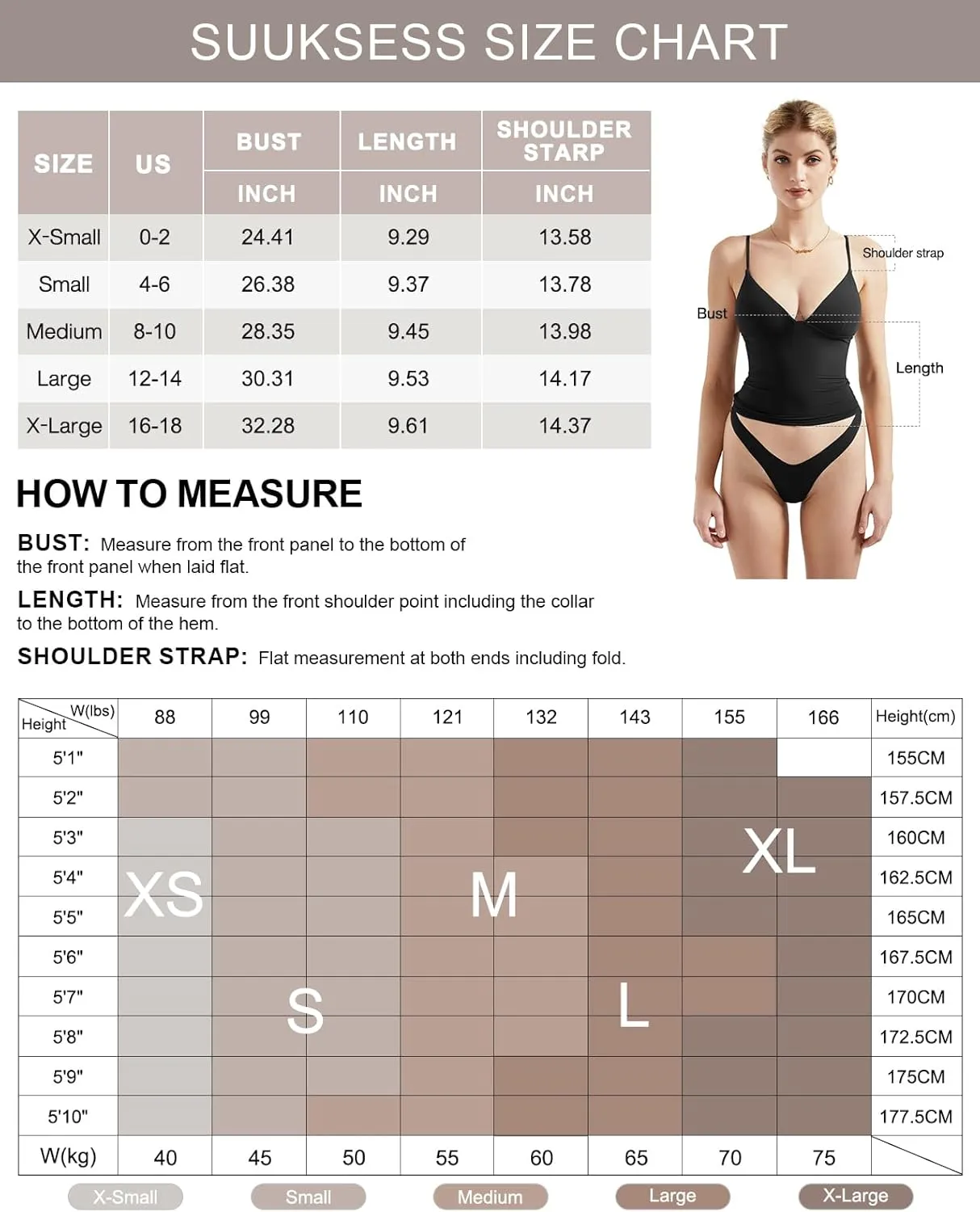 SUUKSESS Women Sexy Deep V Neck Sleeveless Fitted Basic Tops Y2K Tank Top Cami