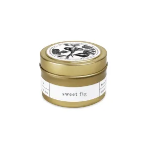 Sweet Fig Gold Travel Candle