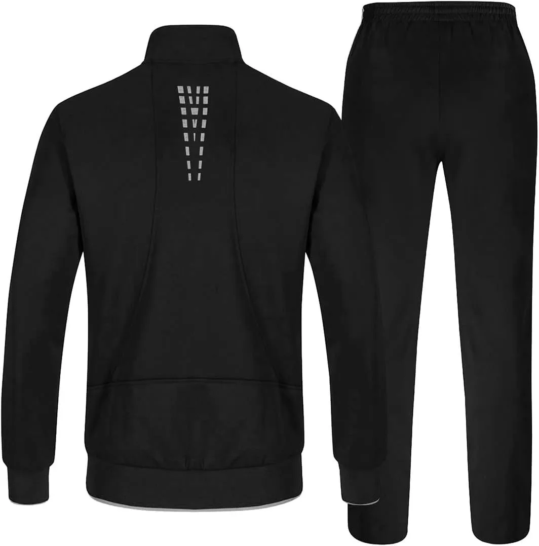 TBMPOY Men's Tracksuits Sweatsuits for Men Sweat Track Suits 2 Piece Casual Athletic Jogging Warm Up Full Zip Sets