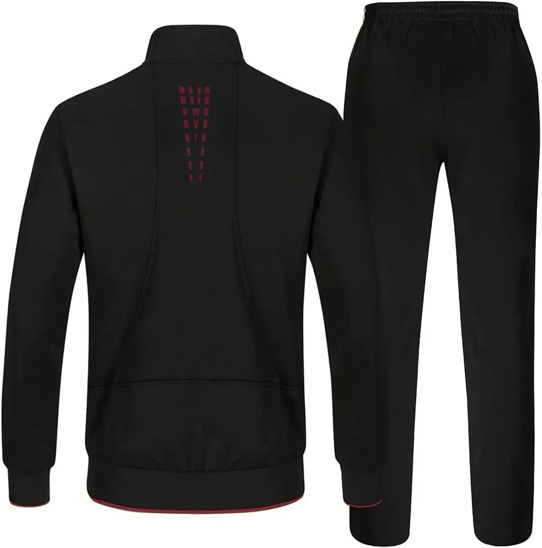 TBMPOY Men's Tracksuits Sweatsuits for Men Sweat Track Suits 2 Piece Casual Athletic Jogging Warm Up Full Zip Sets