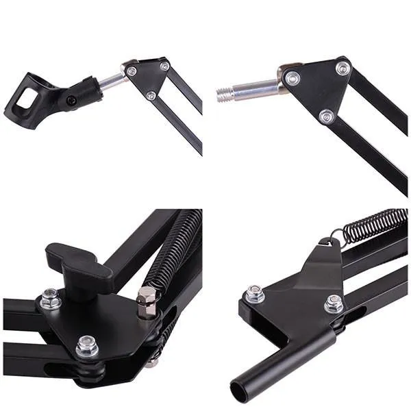 TheLAShop NB-35 Microphone Suspension Boom Scissor Arm Desktop Stand Studio