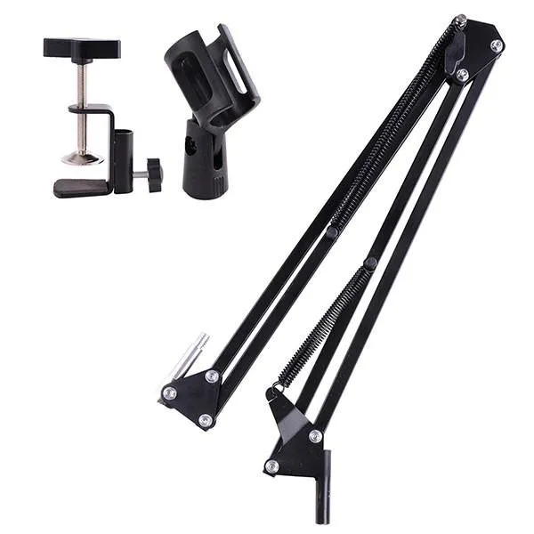 TheLAShop NB-35 Microphone Suspension Boom Scissor Arm Desktop Stand Studio